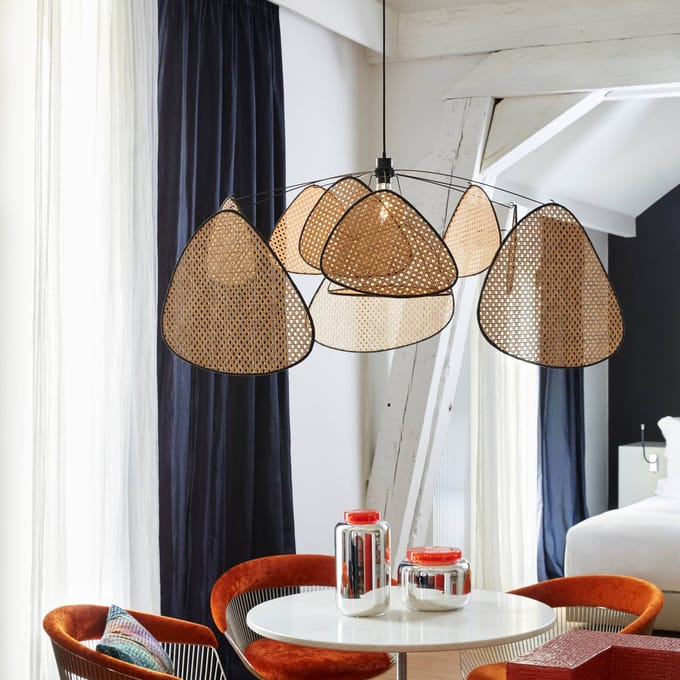 MARKET SET hanglamp Screen XL, 60 cm, naturel, rotan