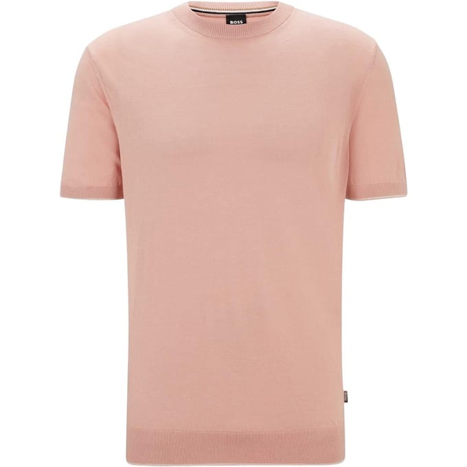 Boss Tramonte gebreid T-shirt voor heren (Roze)