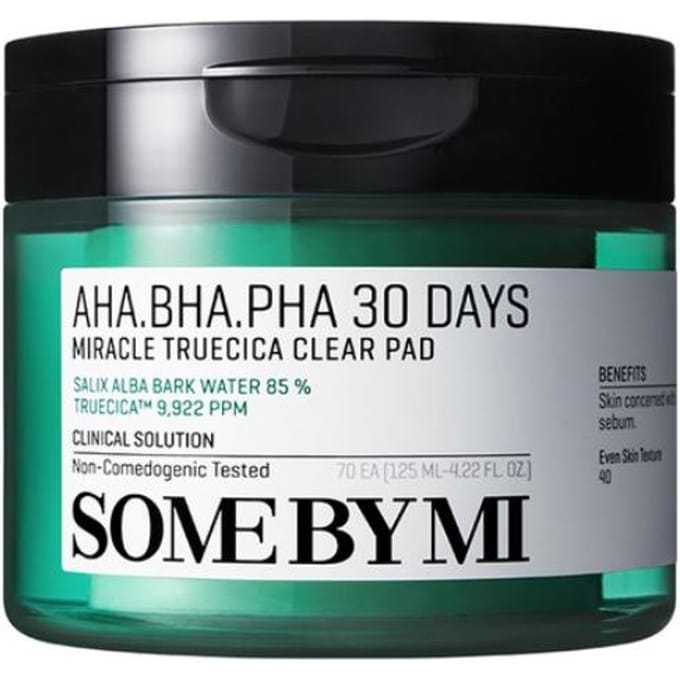 SOME BY MI AHA BHA PHA 30 Dagen Miracle Truecica Clear Pad (70 Bladjes) (3 Opties) #70 Pads x 2pcs