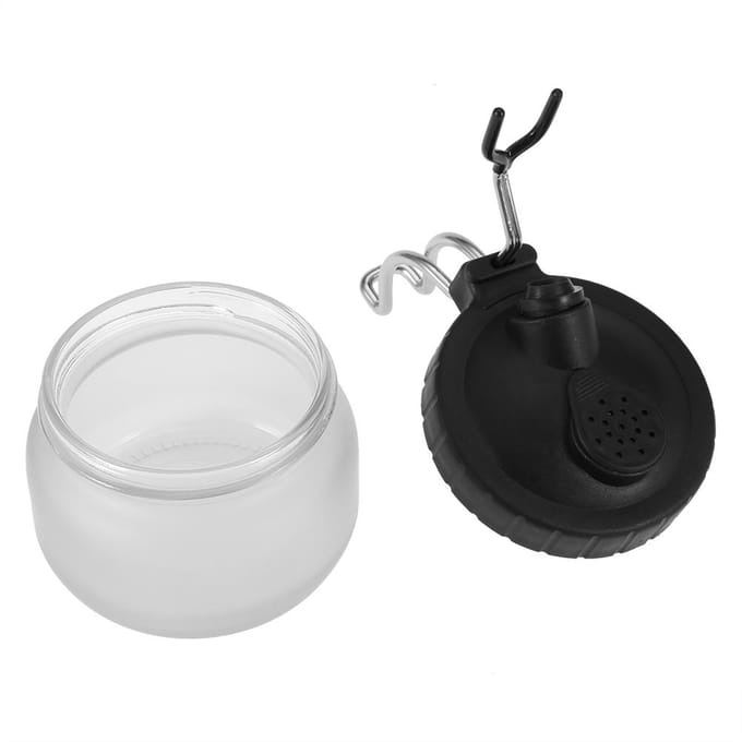 Airbrush Reinigingspot Houder Verfpot Fles Schoon Maald Naald Mondstuk Borstel Set black