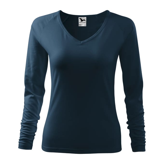 Dames-T-shirt met lange mouwen Malfini Elegance 127