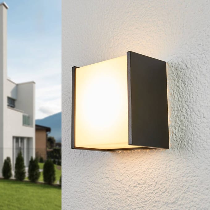 Philips Macaw wall lantern black 1x3W SELV
