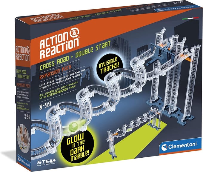 Knikkerbaan Uitbreiding - STEM Circuits Bouwpakket - Experimenteren met Fysica - Glow in the Dark Effect