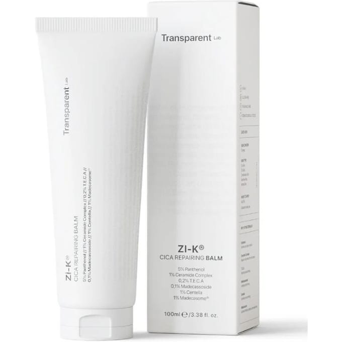Transparent Lab ZI-K Baume Réparateur Cica 100 ml - Régénérant baume à la centella asiatica