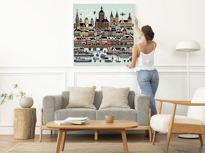 Kunstprint | Wanddecoratie | Dibond | 30 × 30 cm
