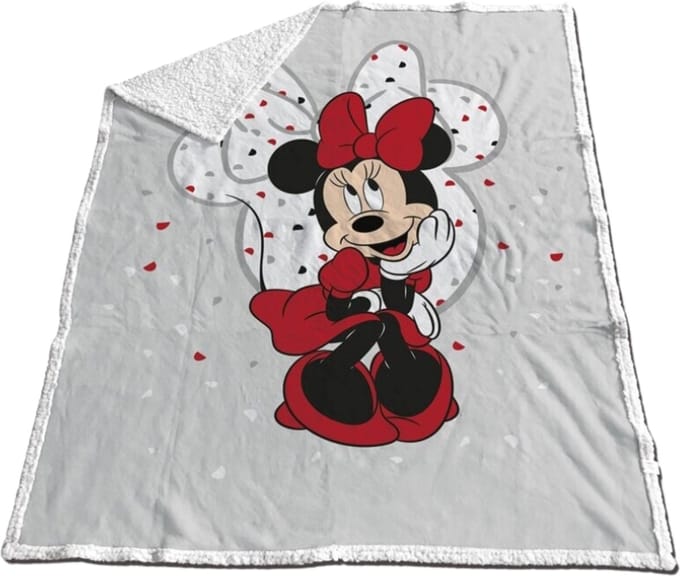 Minnie Mouse fleece plaid 130 x 170 cm - polyester