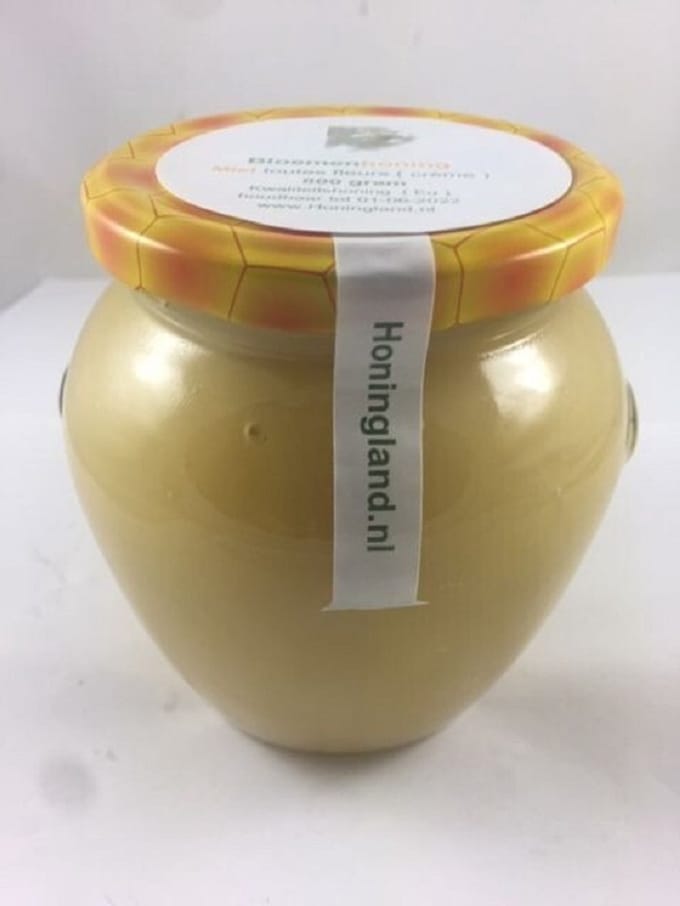 Honingland : Koolzaadhoning Crème – Fluweelzachte Natuurlijke Honing 1000 gram