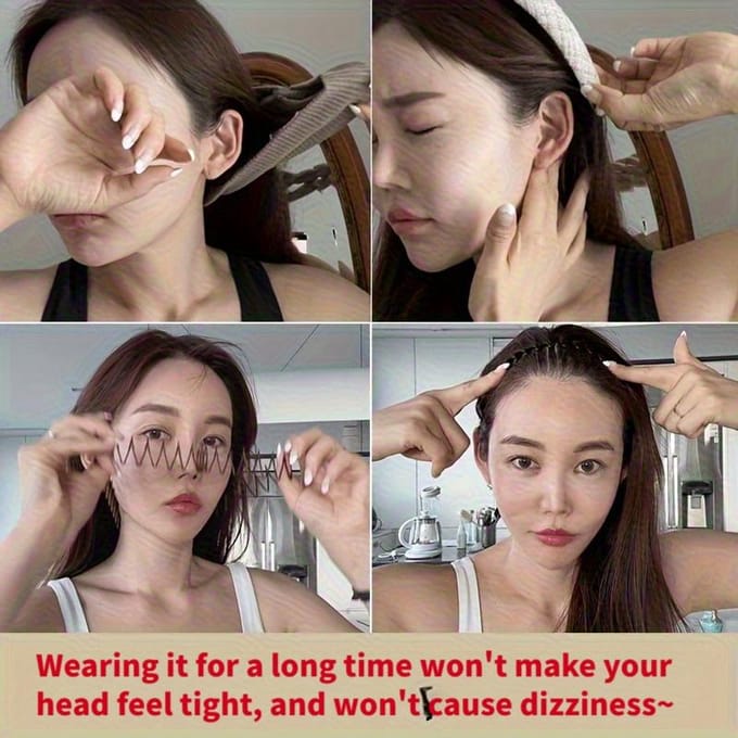 Épingles à cheveux invisibles haute élasticité pour coiffer la frange sans abîmer les cheveux. black