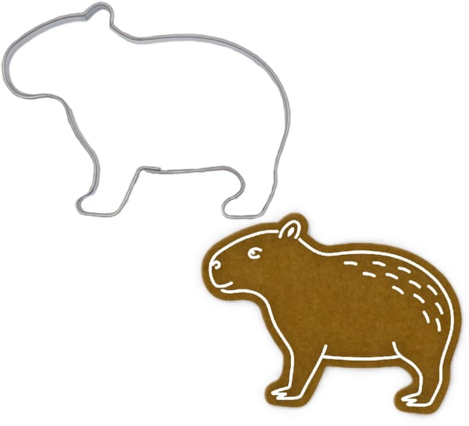 BrandNewCake Uitsteekvorm Capibara RVS 7cm