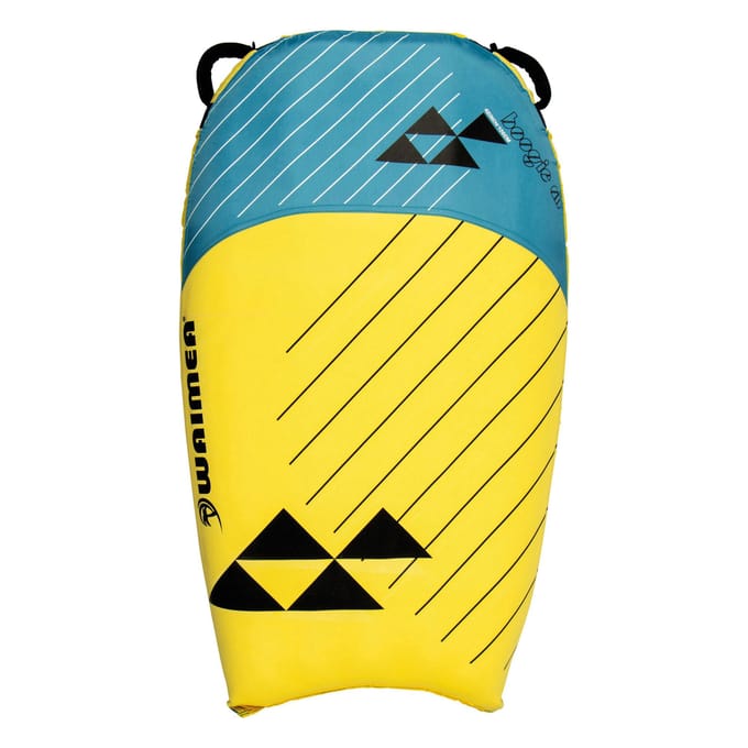 Waimea Opblaasbaar Bodyboard 106 cm - Boogie Air - Geel/Blauw/Zwart