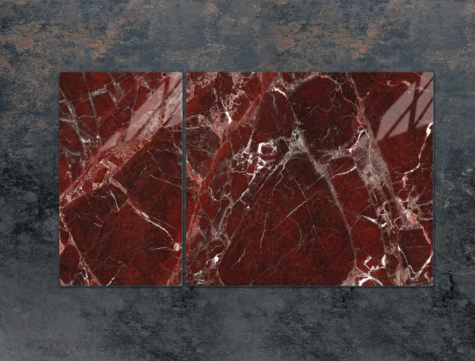 TMK ArtDeko - Snijplank - 90x52cm - Marmer - Veiligheidsglas