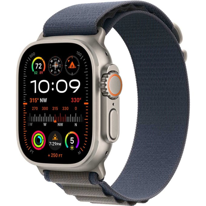 Alpine Loop Band voor de Apple Watch | 44/45/46/49 mm - Maat S - Blue