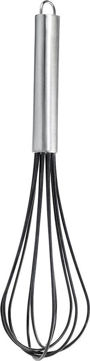 Eva Trio - Keukentool Garde met Silliconen Coating 25 cm - Roestvast Staal - Zilver -