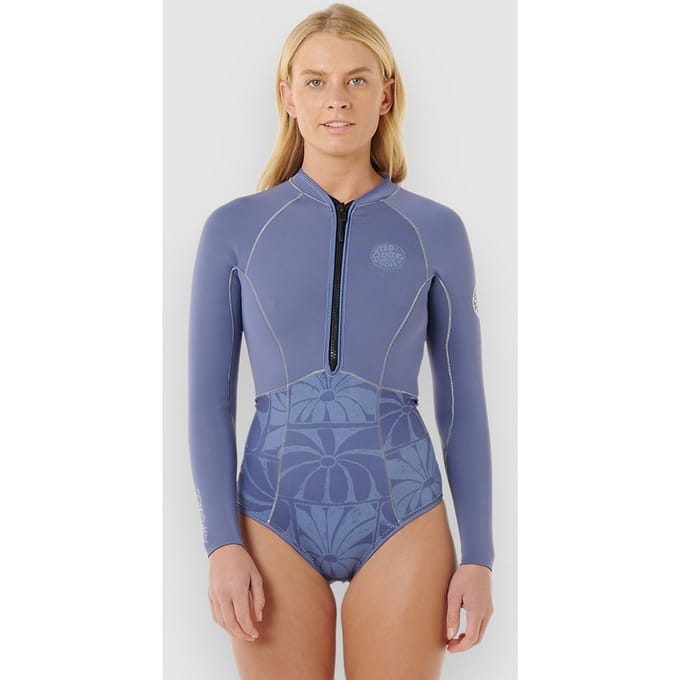 Rip Curl G-Bomb 1.5Mm Ls Fz Full Spring Wetsuit grijs