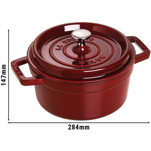 STAUB LA COCOTTE - Kookpot - Ø 220mm - Gietijzer - Grenadine rood