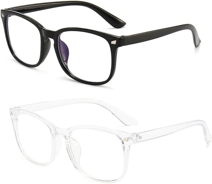 2x Blauw Licht Bril Set - Computerbril Dames & Heren - UV400 Bescherming & Anti Vermoeidheid