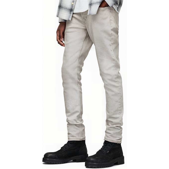 AllSaints Rex Overdye Cool Grey Taglia: W38L30 | Jeans Slim Fit Outlet | Uomo | Grigio
