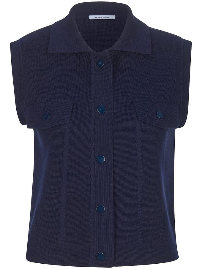 Mouwloos vest Van Peter Hahn blauw
