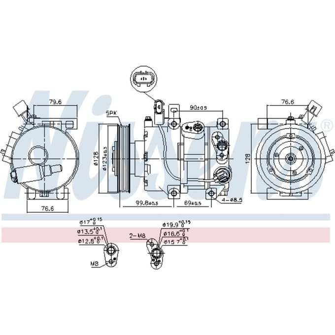 Compressor airconditioning NISSENS 890562