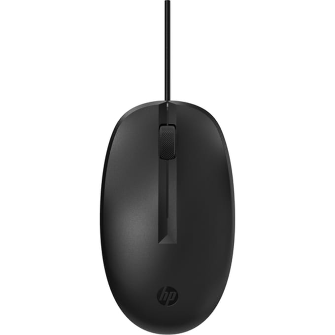 HP 128 Lasermuis met kabel - Zwart