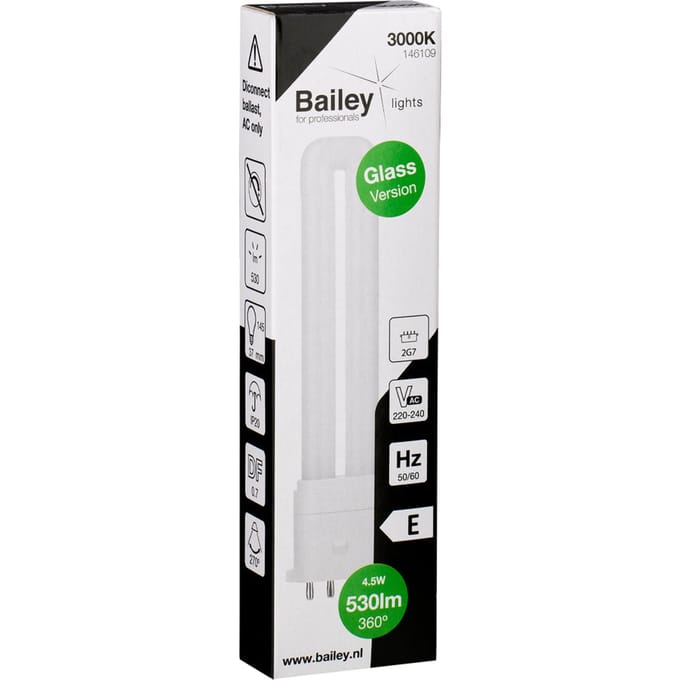 Bailey Led Pl Glas 2G7 4Pin 4.5W 530Lm 3000K - 146109