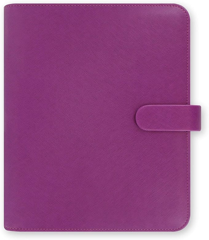 Agenda Organizer - Planning Map - Dagelijkse Planning - Verborgen Drukknoopsluiting - A5 Formaat - Framboos