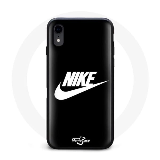 Telefoonhoesje - MANIACASE - Iphone XS - Nike Logo - Flexibel - Schokbescherming wit