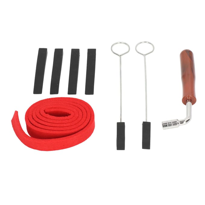 Pianostemtool Temperamentstrip Stemmer Sleutel Siliconen Vorken Demperblokken Reparatie Set black
