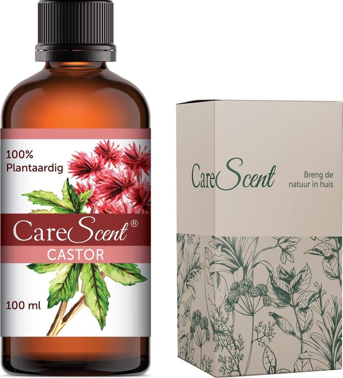 CareScent Castor Olie (Koudgeperst) - 100% Puur - voor Huid, Haar, Verdunnen Etherische Olie - 100 ml