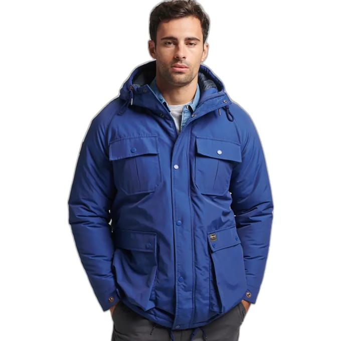 Superdry Vintage Mountain Padded Jas Blauw S Man