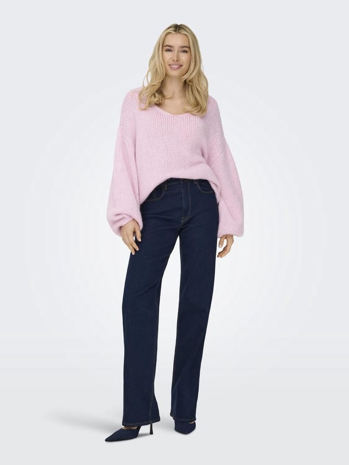 JDY - JDYDINEA L/S REVERSIBLE PULLOV. KNT Dames Trui