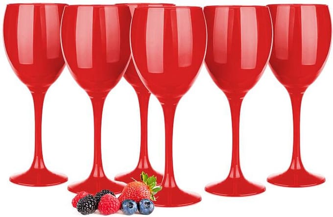 Glasmark Wijnglazen - 6x - Red collection - 300 ml - glas - rode wijn
