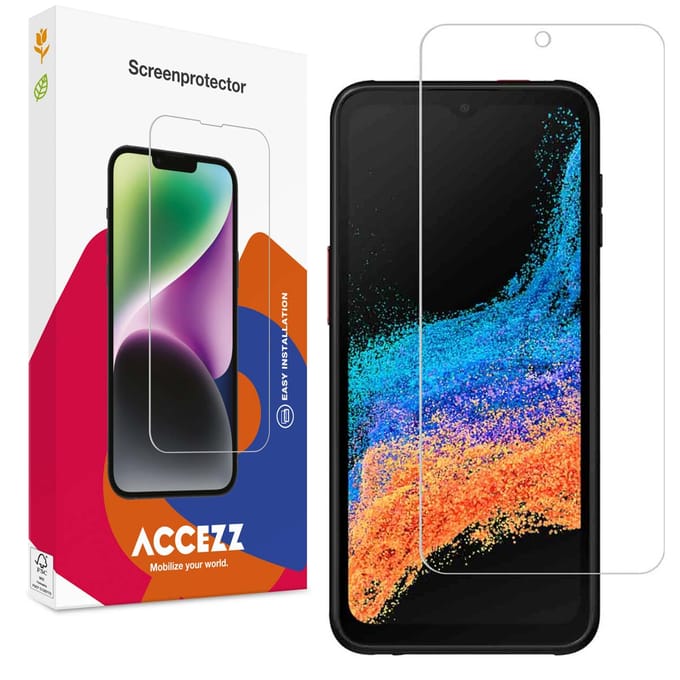 Accezz Screen Protector - Geschikt voor Samsung Galaxy Xcover 6 Pro - Gehard Glas Screenprotector