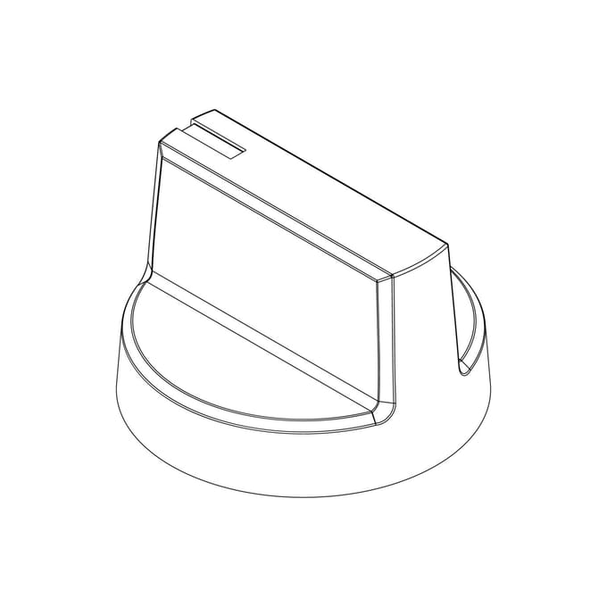 AEG knop, gas, inox 140198887014