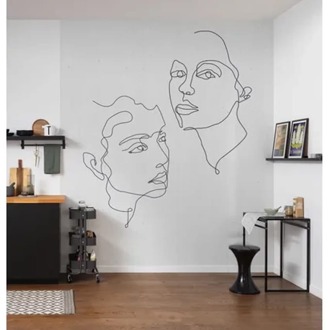 Komar Fotobehang Soul Mates - Wit - 2,50m X 200cm
