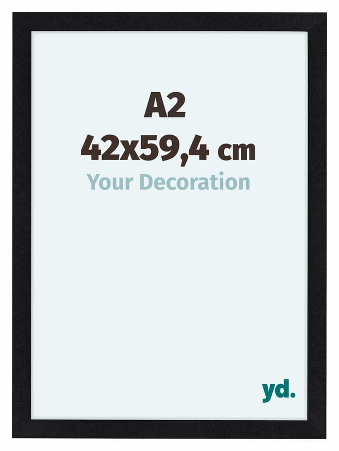 Your Decoration - Fotolijst A2 42x59,4 cm - MDF - Zwart Mat - Como
