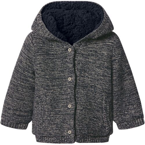 LUPILU Gebreid baby vest (Blauw, 62-68)