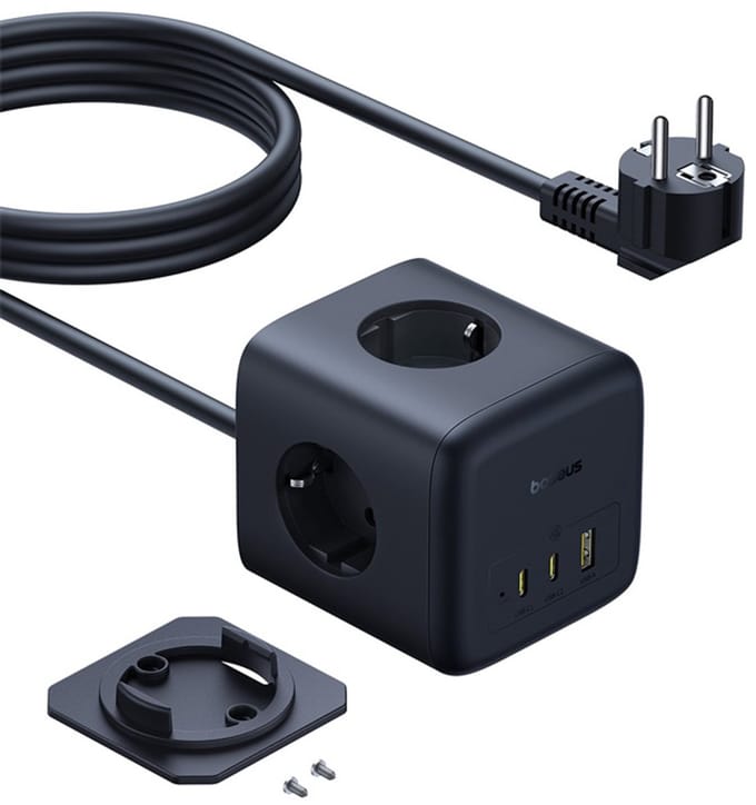 Baseus 67W GaN Snelle Oplader Stekkerdoos 3AC 3680W Outlet USB-C Snel Opladen Desktop Station Voor Laptop iPhone Samsung Xiaomi