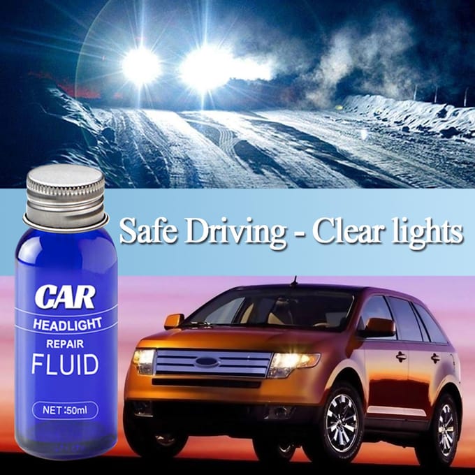 Auto koplamp reparatie vloeistof Auto lamp kristal plating renovatie middel 50ml blue