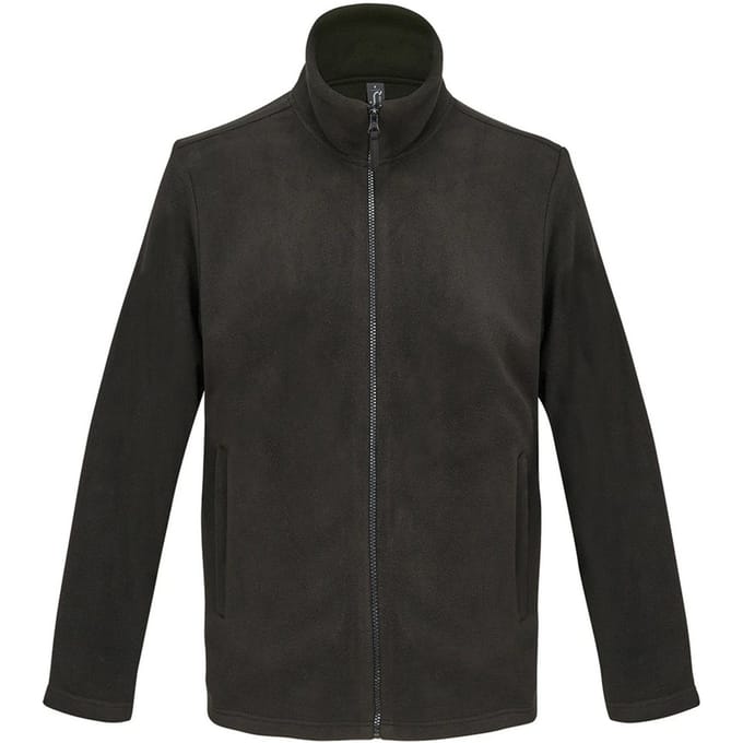 SOLS Unisex Microfleece Jas voor volwassenen (Zwart)