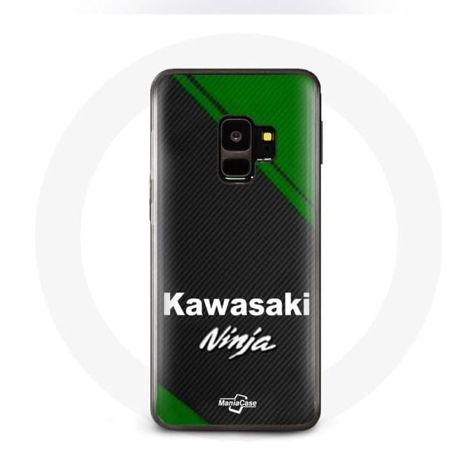 Coque - Kawasaki - Galaxy S9 - Noir - Logo - Rigide