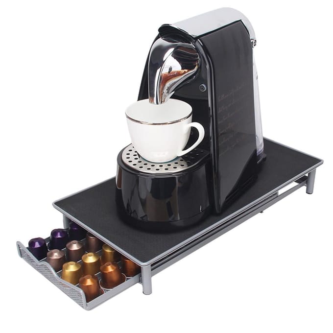 Koffiecapsulehouder Rek Lade Koffiedoos Multifunctionele Koffiecapsule Standaard zwart