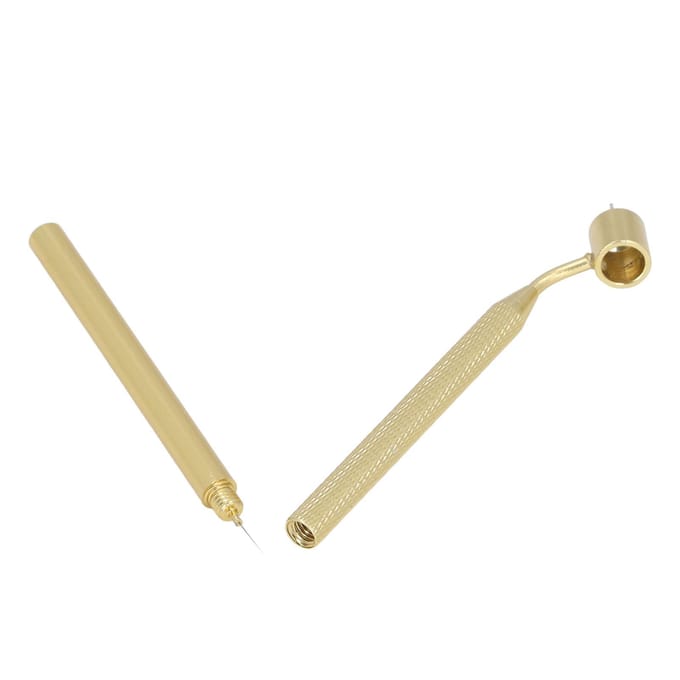 Fijnlijnpenseel Aluminium Multifunctionele Detailing Vloeibare Verf Applicator Pen 0.7mm 0.3mm white
