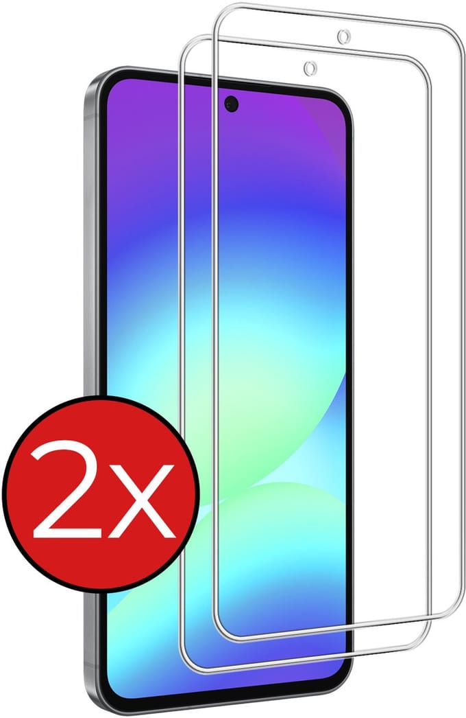 Screenprotector - 2 Stuks - Geschikt voor Samsung Galaxy A56 - Extra Sterk - Beschermglas - Gehard Glas - Tempered Glass - Screen Protector