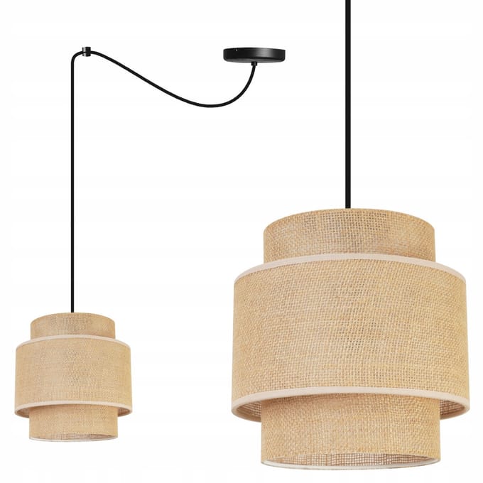 Hanglamp Spider Boho Jute Beige - Stijlvolle Plafondlamp