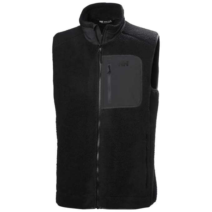 Helly Hansen Panorama Pile Block, fleecevest, heren, zwart