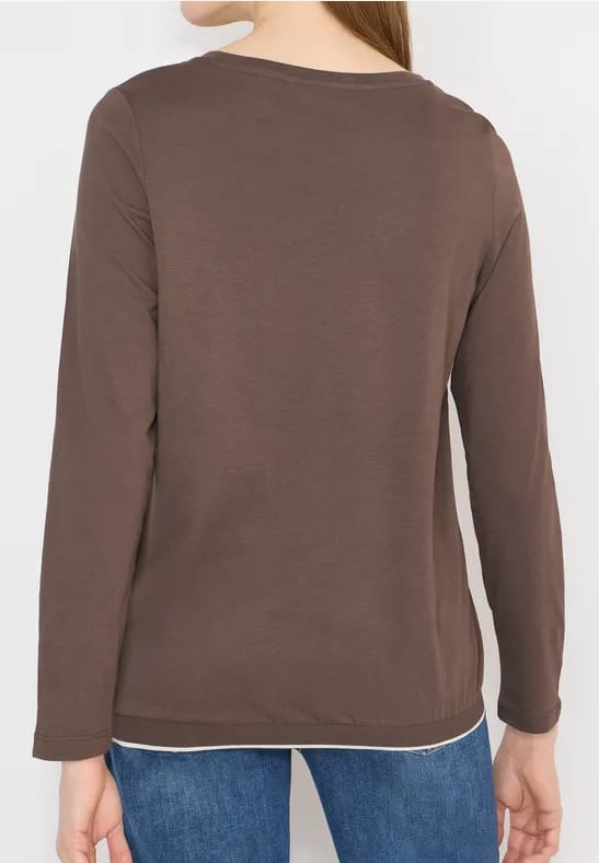 Shirt in effen kleur