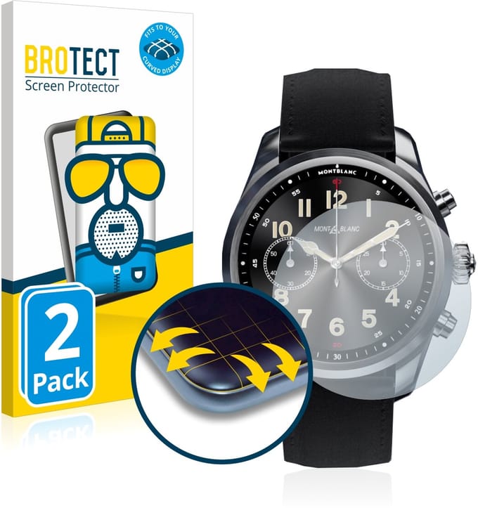 BROTECT - Screenprotector voor Montblanc Summit 2 Plus - Folie Beschermfolie matte volledig dekking 2 Stuks
