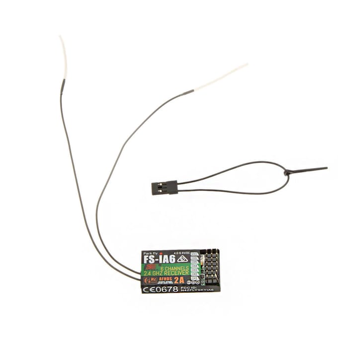 2 stuks 2.4G Flysky FS-iA6 6-kanaals afstandsbedieningontvanger met dubbele antenne