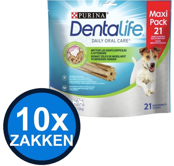 10x Dentalife - Small Loyalty Pack Hondensnack - Hondenvoer Snacks - 345 g